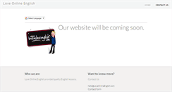Desktop Screenshot of loveonlineenglish.com